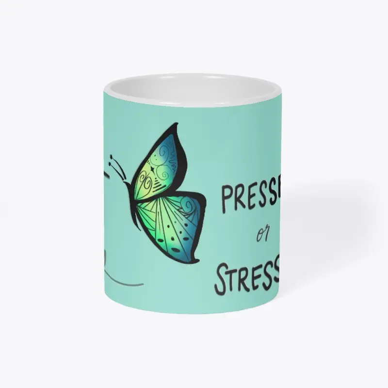 Can't B...Ceramic Mug -Green Butterfly