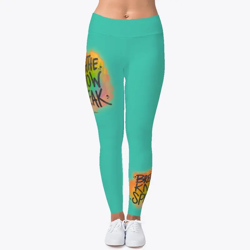 Breathe Speak...Leggings-Rainbow