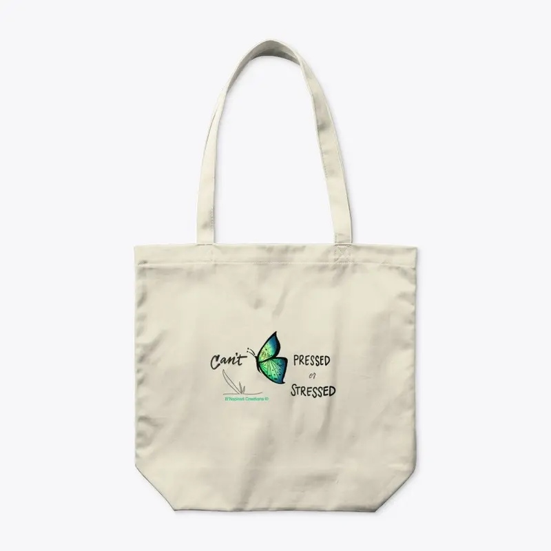 Can't B Pressed...Organic Tote Green