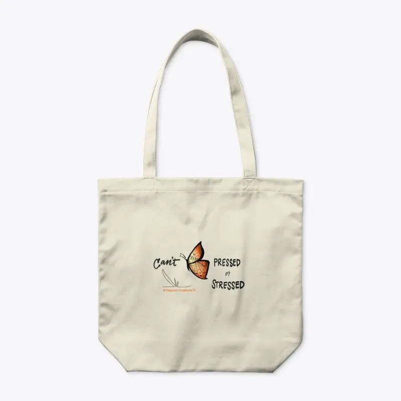 Can't B Pressed...Organic Tote Orange