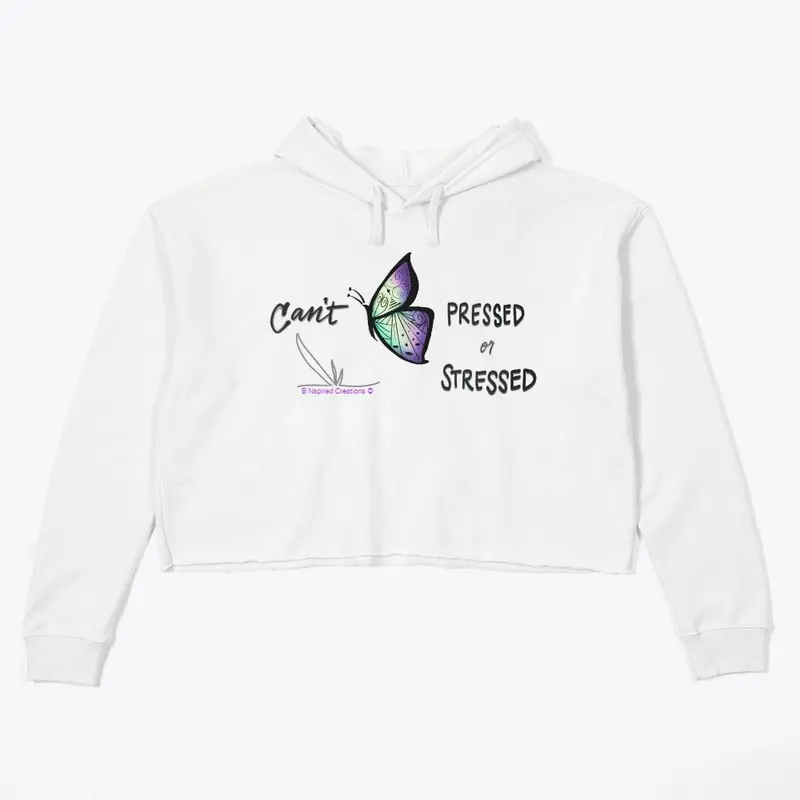 Can't B Purple Crop Hoodie