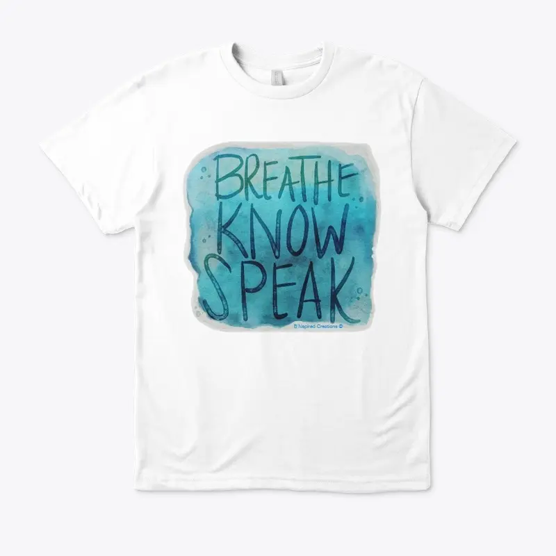 Breathe Know...Eco Unisex Tee Slim fit