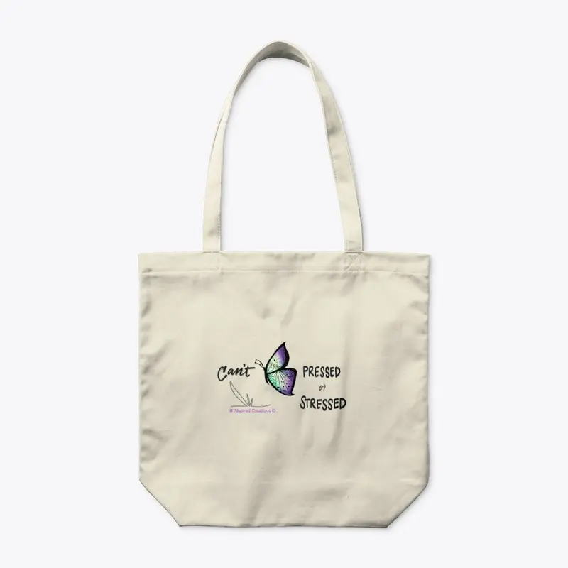 Can't B Pressed...Organic Tote Purple