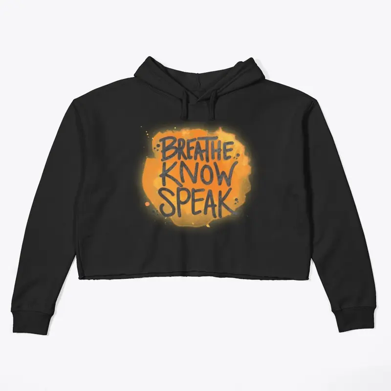 Breathe Know Orange Crop Hoodie