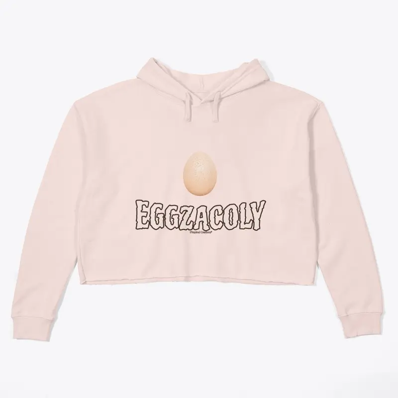 EGGZACOLY Crop Hoodie