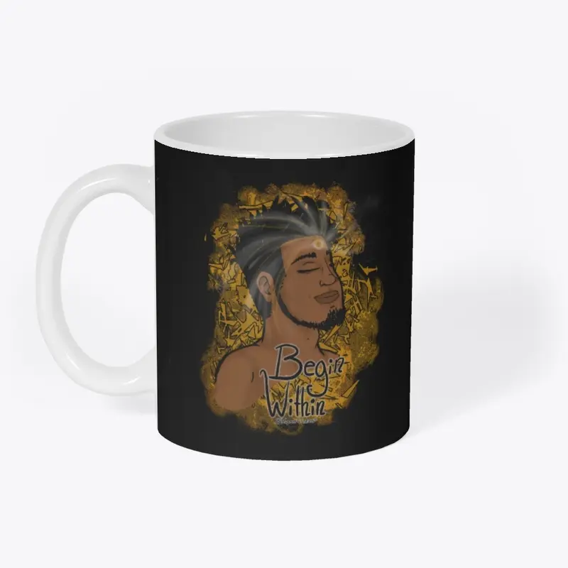 Begin Within Male Ceramic Mug